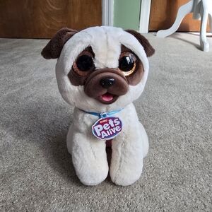 ZURU Pets Alive Pooping Puppy Pug Stuffed Animals and Plush Toys